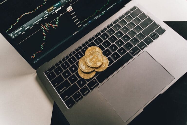 crypto trading risks illustrated with warning symbols and graphs