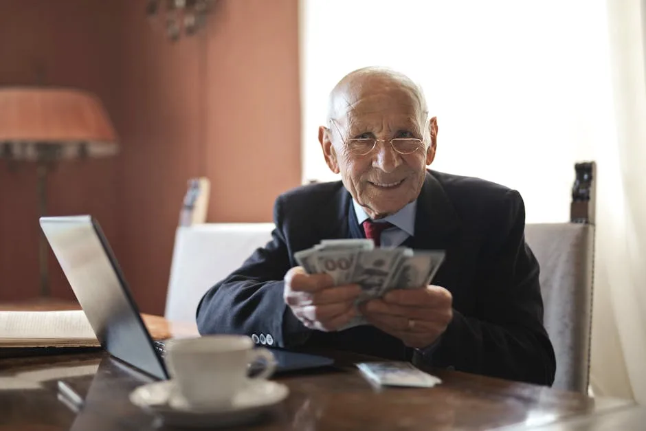 A retirement savings chart and a calculator on a desk, representing smart retirement investing moves for 2026.